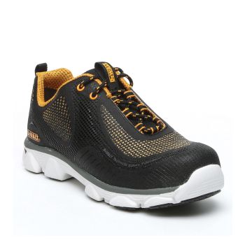 Black PU Sports Safety Trainer