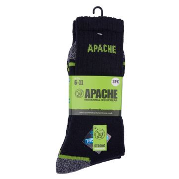 Apache 3 Pack Work Sock