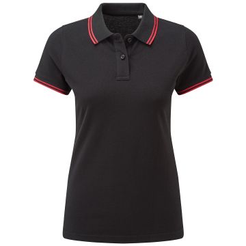 Women's classic fit tipped polo