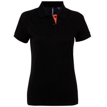 Women's contrast polo