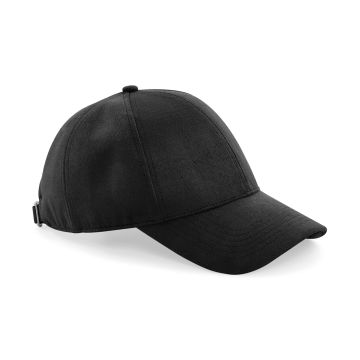 Faux suede 6-panel cap