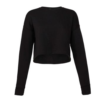 Women's cropped crew fleece