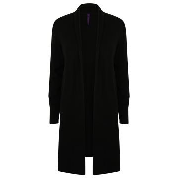 Women's longline open cardigan