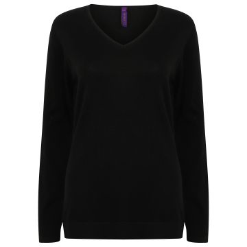 Women's 12 gauge v-neck jumper