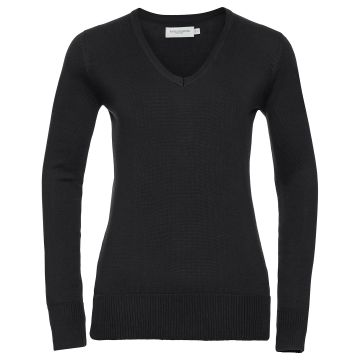 Women's v-neck knitted sweater