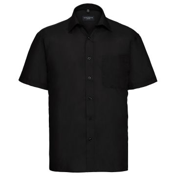 Short sleeve polycotton easycare poplin shirt