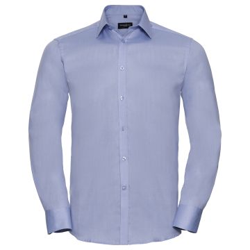 Long sleeve herringbone shirt