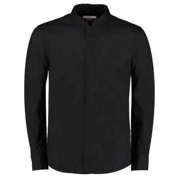 Mandarin collar shirt long-sleeved (tailored fit)