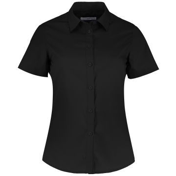 Women's poplin shirt short sleeve