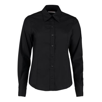 Women's corporate Oxford blouse long-sleeved (tailored fit)