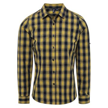 Women's Mulligan check cotton long sleeve shirt