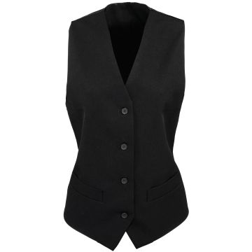 Women's lined polyester waistcoat