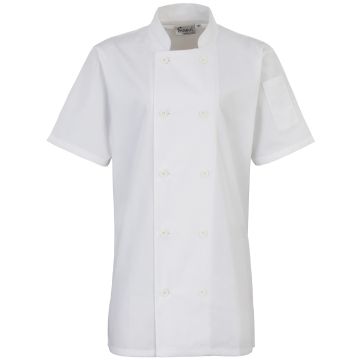 Women's short sleeve chef's jacket