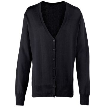 Women's button-through knitted cardigan