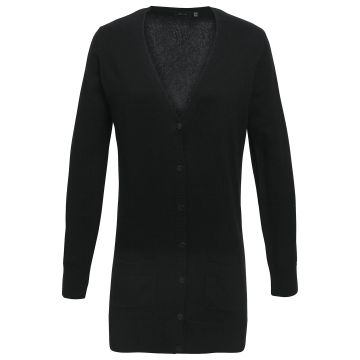 Women's longline knitted cardigan