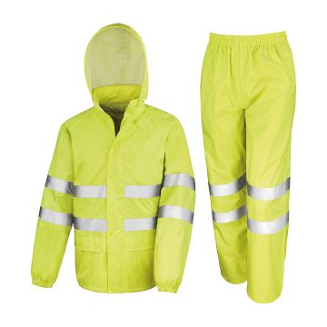 High-viz waterproof suit