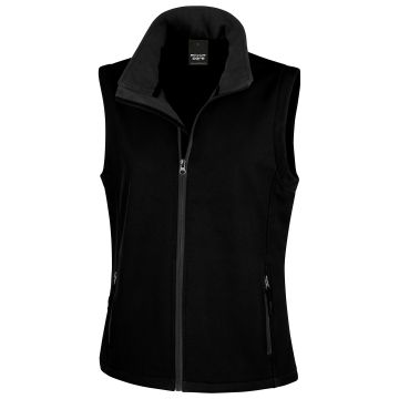 Women's printable softshell bodywarmer