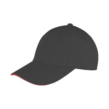 Memphis brushed cotton low-profile sandwich peak cap