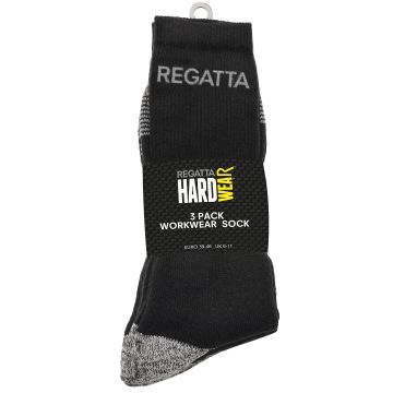 3-pack work socks - Black - Socks UK 6/11