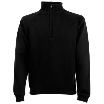 Premium 70/30 zip-neck sweatshirt