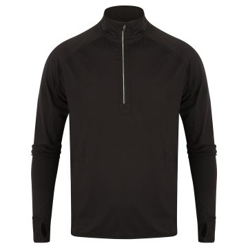 Long-sleeved  zip top