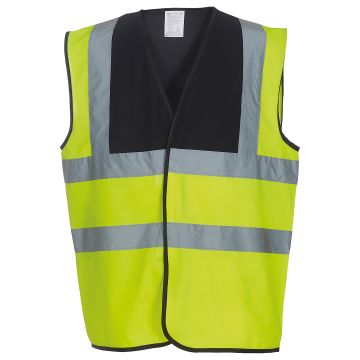 Hi-vis 2-band-and-braces waistcoat (HVW100)