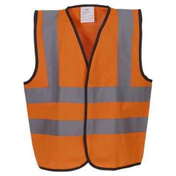 Kids hi-vis 2 b&b waistcoat (HVW100CH)