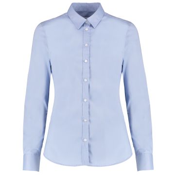 Women's stretch Oxford shirt long-sleeved (tailored fit)