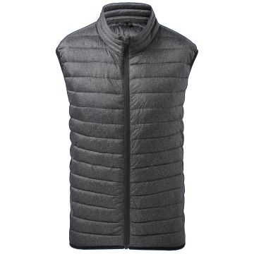 Melange padded gilet