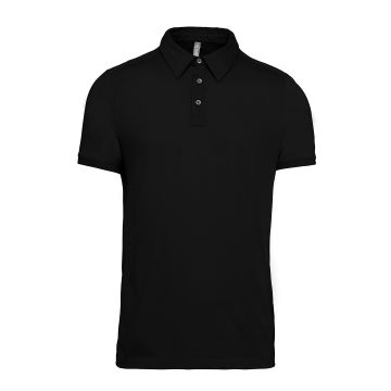 Jersey knit polo shirt