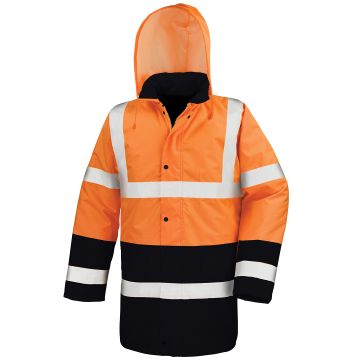 Motorway two-tone safety coat