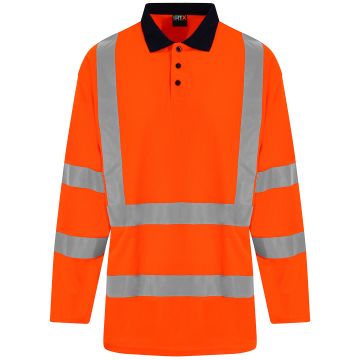 High visibility long sleeve polo