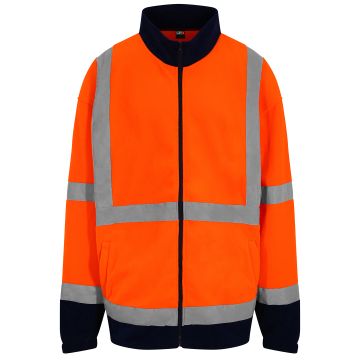 High visibility full-zip fleece