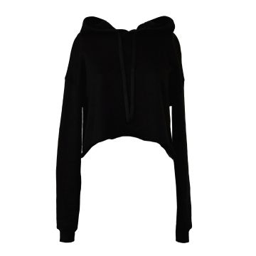 Women's cropped fleece hoodie