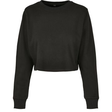 Womenï¿½s terry cropped crew