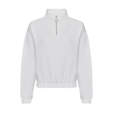 Women's cropped ï¿½-zip sweat