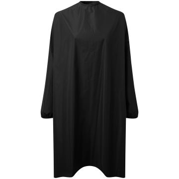 Long sleeve waterproof salon gown - Black - One size