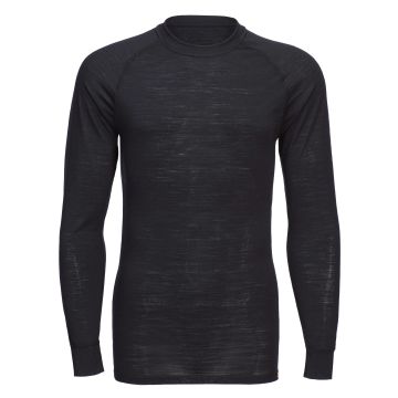 Merino wool crew neck long sleeve top