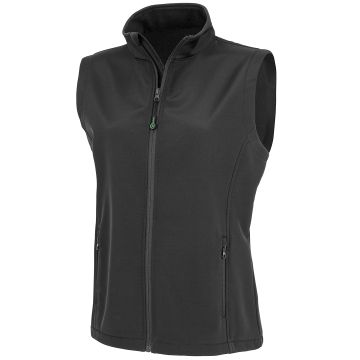 Women's recycled 2-layer printable softshell bodywarmer