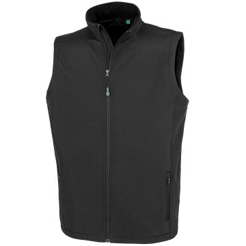 Men's recycled 2-layer printable softshell bodywarmer