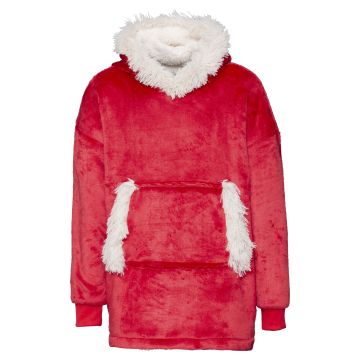 The Kids Ribbon oversized cosy reversible sherpa hoodie