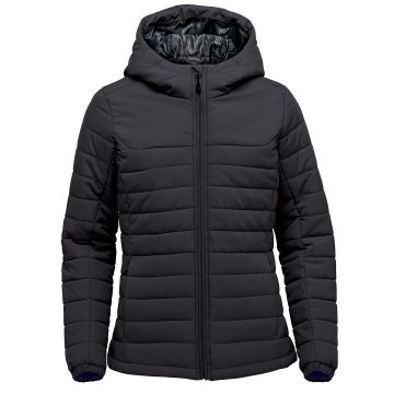 Womens Nautilus quilted hooded jacket